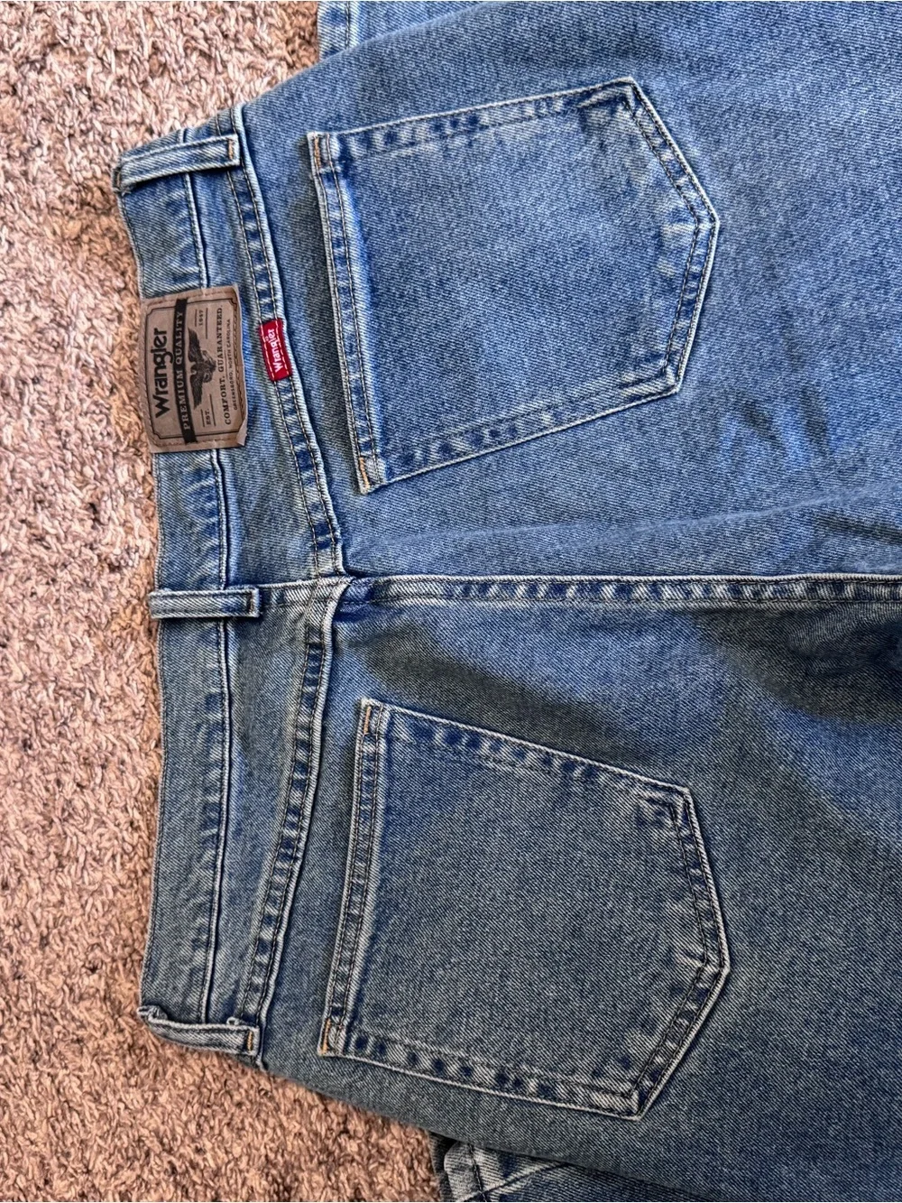 Wrangler Straight Leg Men's Blue Jeans